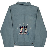 Age 10-12 Disney Cartoon Denim Jacket - Large Light Wash Cotton