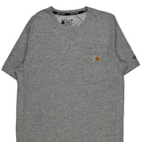 Carhartt T-Shirt - Small Gray Cotton