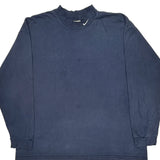 Nike Long Sleeve T-Shirt - XL Blue Cotton