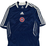 Team Choice Soccer Club Adidas Football Shirt - Medium Blue Polyester
