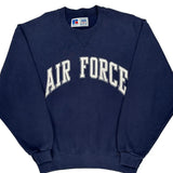 Made In USA Russell Athletic Air Force Sweatshirt - Medium Navy Cotton Blend