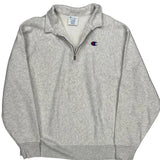 Reverse Weave Champion 1/4 Zip - XL Gray Cotton