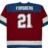 Colorado Avalanche Logo Athletics Jersey - XL Blue Polyester