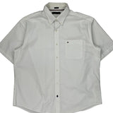 Tommy Hilfiger Short Sleeve Shirt - 2XL White Cotton