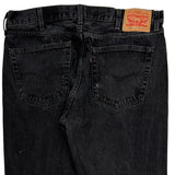 505 Levis Jeans - 36W 30L Black Cotton