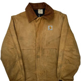 Faded Carhartt Brn Arctic Jacket - Medium Brown Cotton