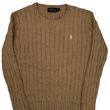 Polo By Ralph Lauren Sweater - Small Beige Cotton