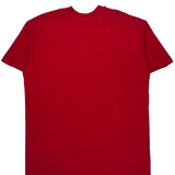 Goofy Graphic Disney Cartoon T-Shirt - XL Red Cotton