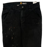 Carhartt Cargo Carpenter Trousers - 32W 31L Black Cotton
