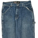 Structure Double Knee Carpenter Pants - 32W 30L Blue Denim