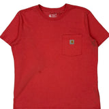 Loose Fit Carhartt T-Shirt - Large Red Cotton