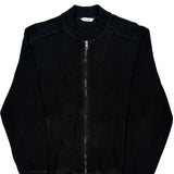Calvin Klein Track Jacket - Medium Black Cotton Blend