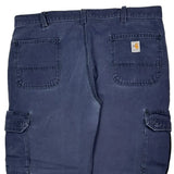 Carhartt Cargo Trousers - 40W 30L Navy Cotton