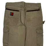Wrangler Cargo Pants - 33W 32L Khaki Cotton