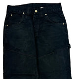 Tough Duck Carpenter Pants - 32W 32L Black Cotton