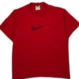 Nike T-Shirt - Medium Red Cotton