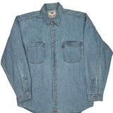 Levis Denim Shirt - Large Light Wash Cotton