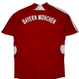 Bayern Munich Adidas 2007-08 Home Football Shirt - Small Red Polyester