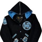 Rookie Of The Year 2015 Letterman Graphic Varsity Jacket - Small Blue Wool Blend