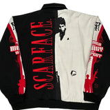 Scarface Jh Designs Graphic Bomber Jacket - 2XL Black & White Cotton