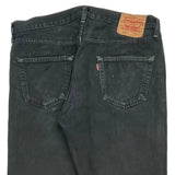 Levis 501 Jeans - 36W 33L Black Cotton