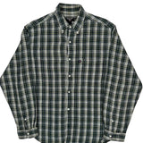 Ralph Lauren Checked Shirt - Large Green Cotton Blend
