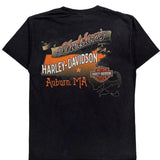 Harley Davidson Graphic T-Shirt - Small Black Cotton
