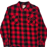 Levis Checked Flannel Shirt - XL Black Cotton