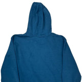 Carhartt Spellout Hoodie - Large Blue Cotton