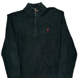Polo By Ralph Lauren 1/4 Zip - XL Black Cotton