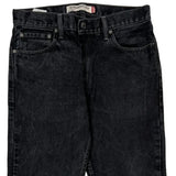 Levis 505 Jeans - 32W 32L Black Cotton