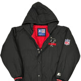 Falcons Starter Football Jacket - Large Black Polyester