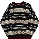 Tt&Co Sports Fair Isle Sweater - Small Cream Cotton