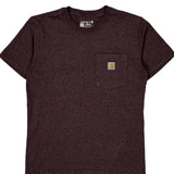 Carhartt T-Shirt - XS Burgundy Cotton
