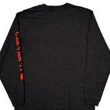 Carhartt Long Sleeve T-Shirt - Large Gray Cotton