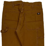 Dickies Carpenter Trousers - 34W 32L Brown Cotton