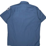 Red Kap Short Sleeve Shirt - Large Blue Polyester Blend