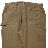 Carhartt Carpenter Trousers - 36W 30L Khaki Cotton