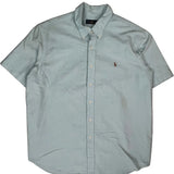 Ralph Lauren Short Sleeve Shirt - 2XL Blue Cotton