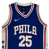 Philadelphia 76ers #25 Simmons Nike NBA Jersey - Medium Blue Polyester