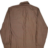 Whitfield Classic Fit Polo By Ralph Lauren Checked Shirt - Large Brown Cotton