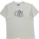 Hanes Graphic T-Shirt - Large White Cotton