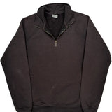 Carhartt 1/4 Zip - Medium Black Cotton Blend