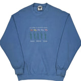 Grammie'S Garden Lee Sweatshirt - Large Blue Cotton