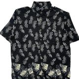 Puritan Floral Hawaiian Shirt - Large White Viscose