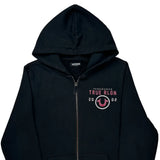 True Religion Hoodie - Medium Black Cotton