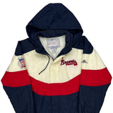Braves Apex One Mlb Windbreaker - Medium Cream Nylon
