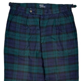 Polo By Ralph Lauren Checked Pants - 34W 29L Blue Cotton