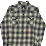 Polo By Ralph Lauren Checked Flannel Shirt - Medium Grey Cotton