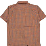 Age 6 Polo By Ralph Lauren Checked Short Sleeve Shirt - XS Orange Cotton